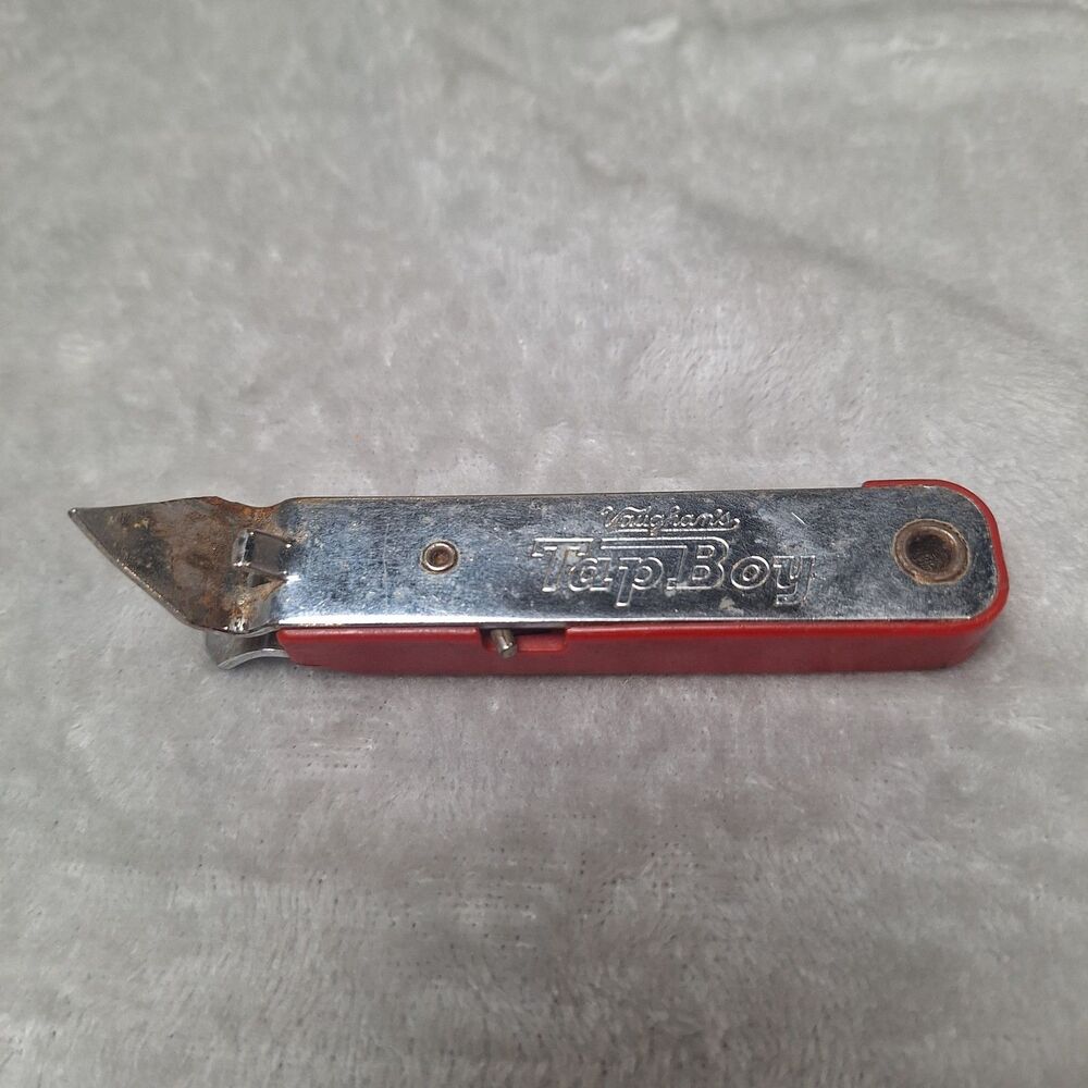 Vintage Vaughan Tap Boy Red Bottle Can Opener with Corkscrew Chicago USA